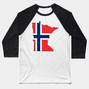 Minnesota Norwegian Herritage Baseball T-Shirt